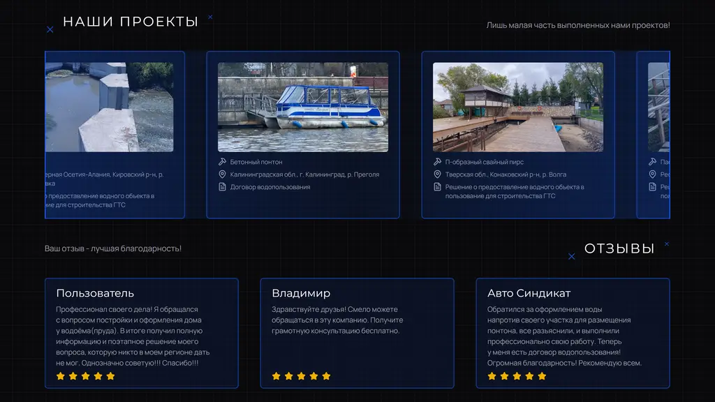 Договор водопользования — projects and testimonials